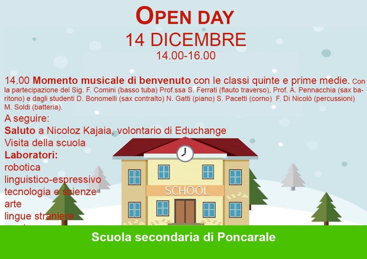 Open Day Scuola secondaria di Poncarale